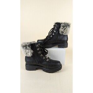 Sun Stone Orlaa Cold Weather Hiker Boots Womens 6 M Black Lug Sole Shoes NWT